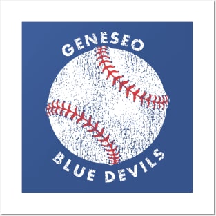 Geneseo Baseball Distressed Posters and Art